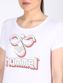 Hummel Cedar Women Cotton White T-Shirt