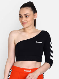 Hummel Vinni Women Cotton Black Cropped Top