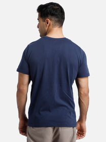Hummel Valter Men Cotton Blue T-Shirt