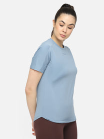 Hummel Reese Women Polyester Blue T-Shirt