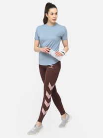 Hummel Reese Women Polyester Blue T-Shirt