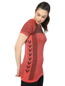 Hummel Clea Seamless Women Red T-Shirt