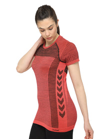 Hummel Clea Seamless Women Red T-Shirt