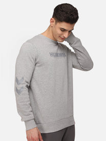 Hummel Legacy Men Cotton Grey Sweatshirt