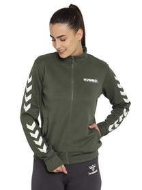 Hummel Legacy Women Polyester Green Jacket