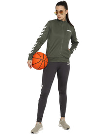 Hummel Legacy Women Polyester Green Jacket