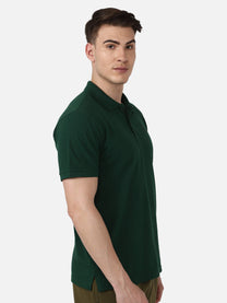 Hummel Dany Men Green Polo T-Shirt