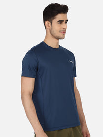 Hummel Adalwin Men Polyester Blue T-Shirt