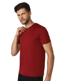 Hummel Calen Men Polyester Red T-Shirt