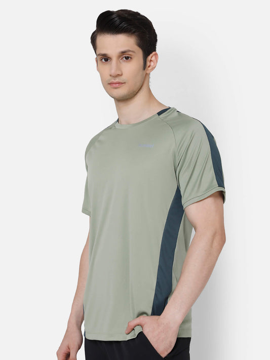 Fayis Men Polyester Green T-Shirt