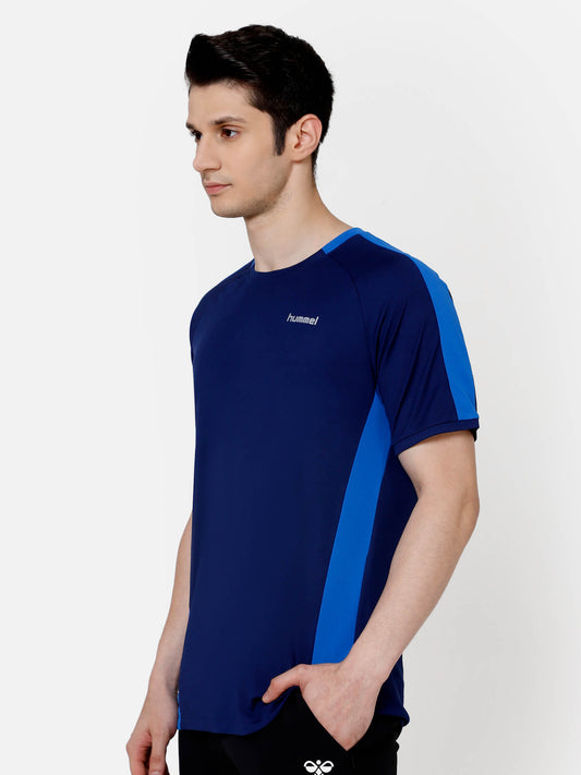 Fayis Men Polyester Blue T-Shirt