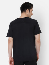 Hummel Kemper Men Polyester Black T-Shirt
