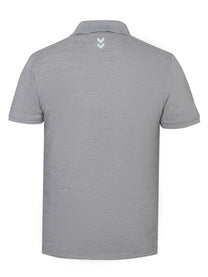 Hummel Men Grey Polo T-Shirt