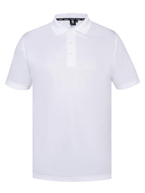 Hummel Men White Polo T-Shirt