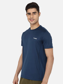 Hummel Adalwin Men Polyester Blue T-Shirt