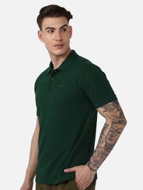Hummel Dany Men Green Polo T-Shirt