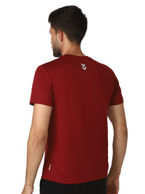 Hummel Calen Men Polyester Red T-Shirt