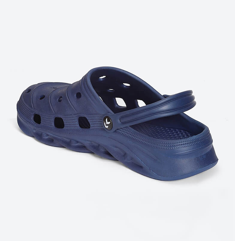 men blue clogs