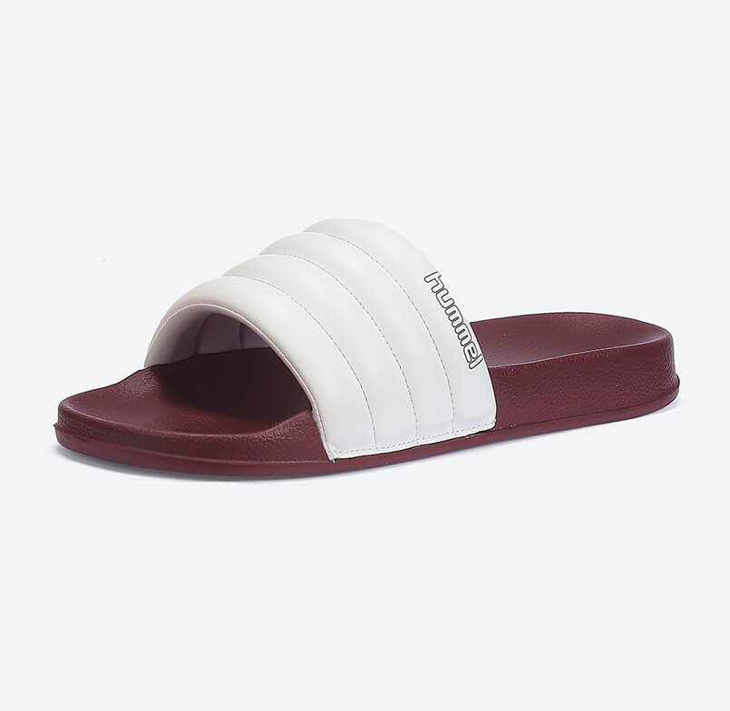 Adidas red slides discount mens