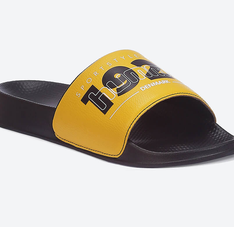 Treff Men Yellow Slides Hummel India