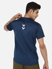 Hummel Adalwin Men Polyester Blue T-Shirt
