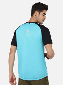 Hummel Calin Men Polyester Black T-Shirt