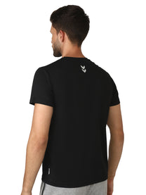 Hummel Budoc Men Polyester Black T-Shirt