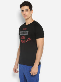 Hummel Fredric Men Cotton Black T-Shirt