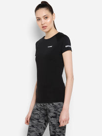 Hummel Karina Performance Women Polyester Black T-Shirt