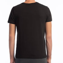 Hummel Lenard Men Cotton Black T-Shirt