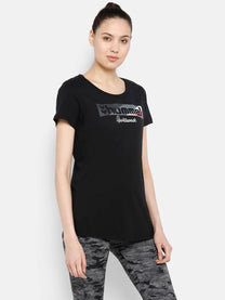 Hummel Luana Women Cotton Black T-Shirt