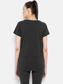 Hummel Mikale Performance Women Dark Grey T-Shirt