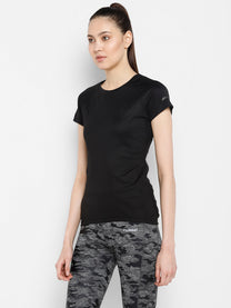 Hummel Rute Performance Women Polyester Black T-Shirt