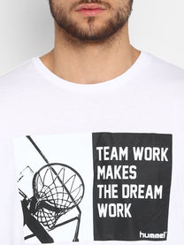Hummel Adolfo Men Cotton White T-Shirt