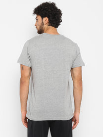 Hummel Corrado Men Cotton Grey T-Shirt