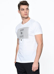 Hummel Gennaro Men Cotton White T-Shirt