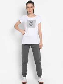 Hummel Aubrey Women Cotton White T-Shirt