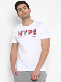 Hummel Faun Men Cotton White T-Shirt