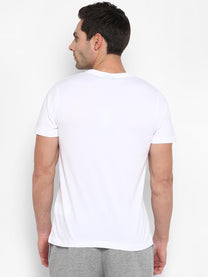 Hummel Faun Men Cotton White T-Shirt