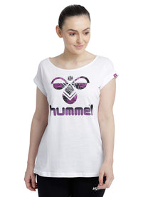 Hummel Prine Women Cotton White T-Shirt