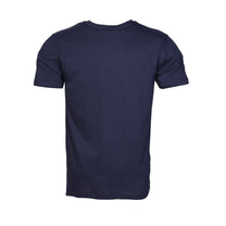 Hummel Chong Men Cotton Navy Blue T-Shirt