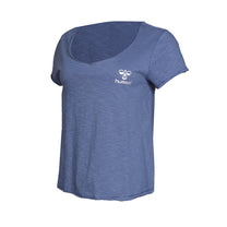 Hummel Florus Women Cotton Blue T-Shirt