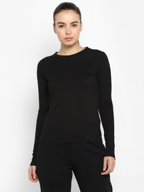 Hummel Regen Women Cotton Black T-Shirt