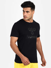 Hummel Perry Men Cotton Black T-Shirt