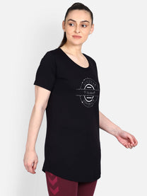Hummel Eskame Women Cotton Black T-Shirt