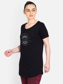 Hummel Eskame Women Cotton Black T-Shirt