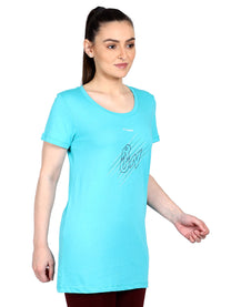 Hummel Fortuna Women Cotton Blue T-Shirt