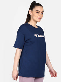 Hummel Gudrun Women Cotton Blue T-Shirt