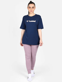 Hummel Gudrun Women Cotton Blue T-Shirt