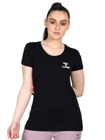 Hummel Sabana Women Cotton Black T-Shirt